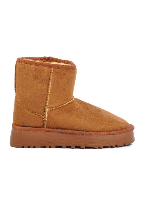 Tan Suede Fur Lined Womens Boots 696067 Z