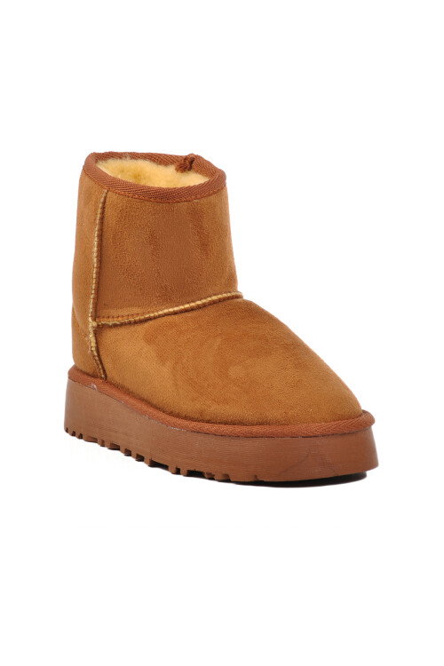 Tan Suede Fur Lined Womens Boots 696067 Z