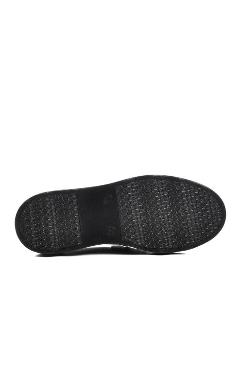 Black Polyurethane Womens Casual Shoes 552605 Z