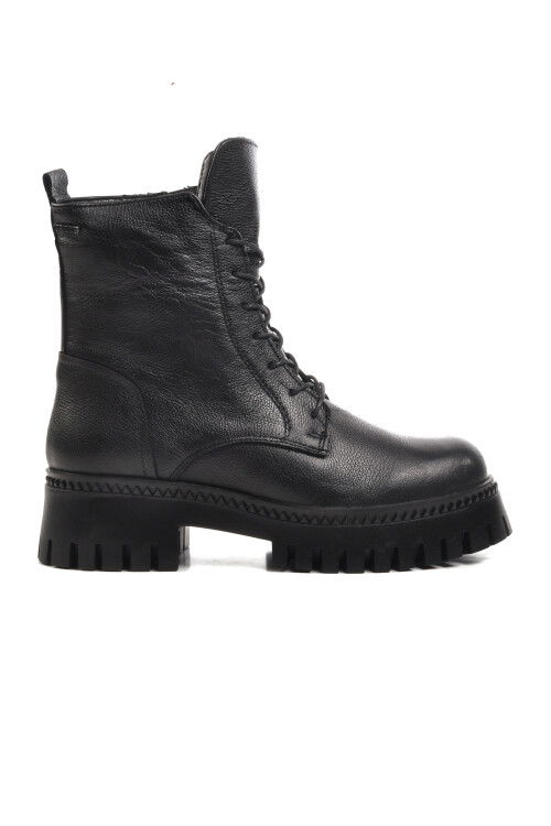 Black Genuine Leather Womens Boots 2251811K Z