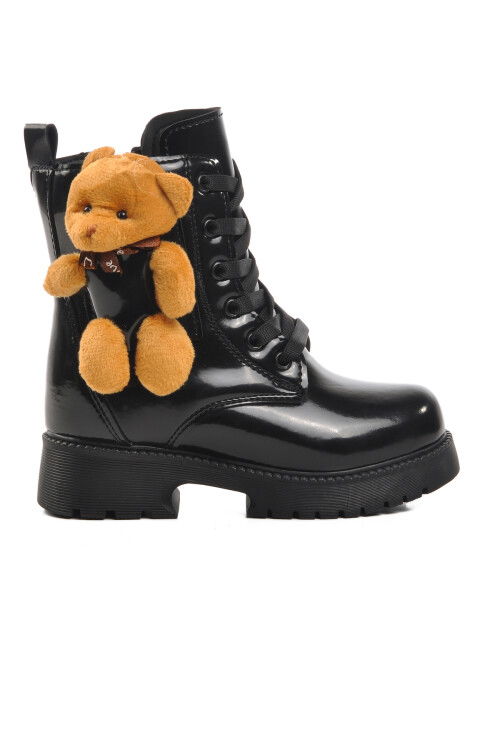Black Furry Girls Boots Pegasi P