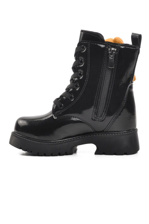 Black Furry Girls Boots Pegasi P