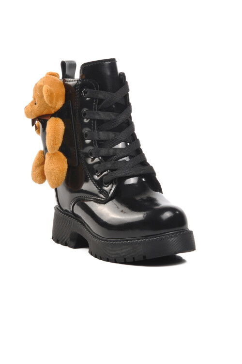 Black Furry Girls Boots Pegasi P
