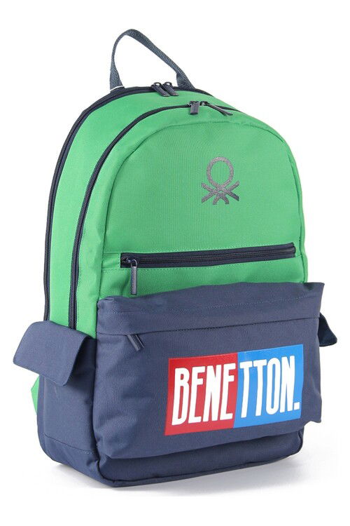 Green-Navy Unisex Backpack 03785