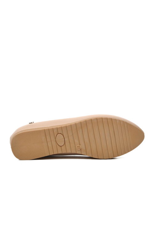 Beige Light Thin Sole Womens Ballerinas PC-53020 Z