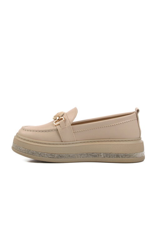 Beige Womens Casual Shoes 346201 Z