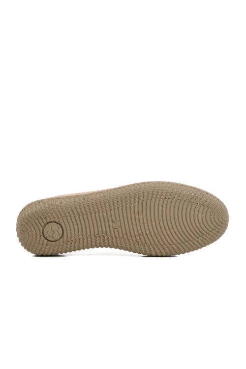 Beige Lightweight Rubber Laced Womens Casual Shoes 651566 Z