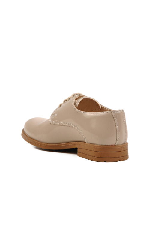 Beige Patent Leather Boys Classic Shoes 3020 P