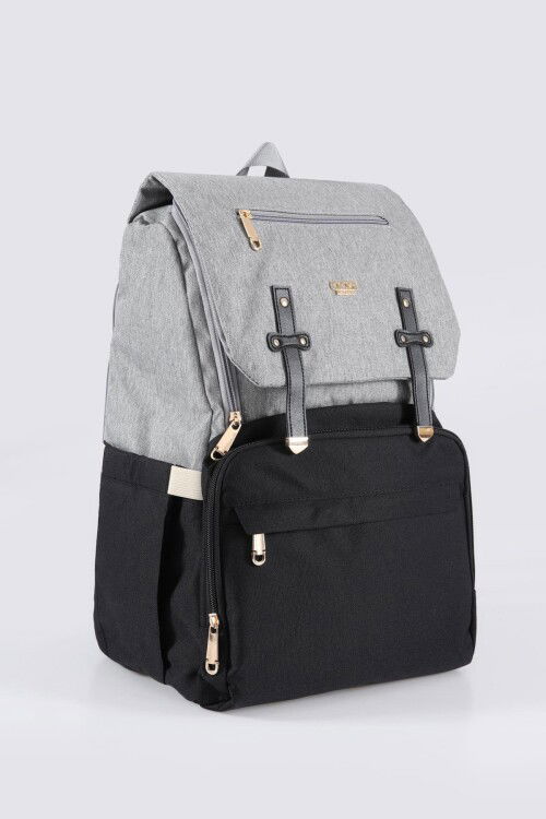 Beige-Black Mother and Baby Bag 51768