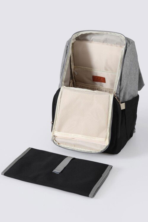 Beige-Black Mother and Baby Bag 51768