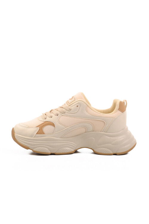 Beige-Tan Mesh Womens Sneakers 164 G
