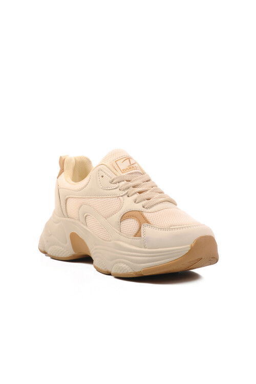 Beige-Tan Mesh Womens Sneakers 164 G