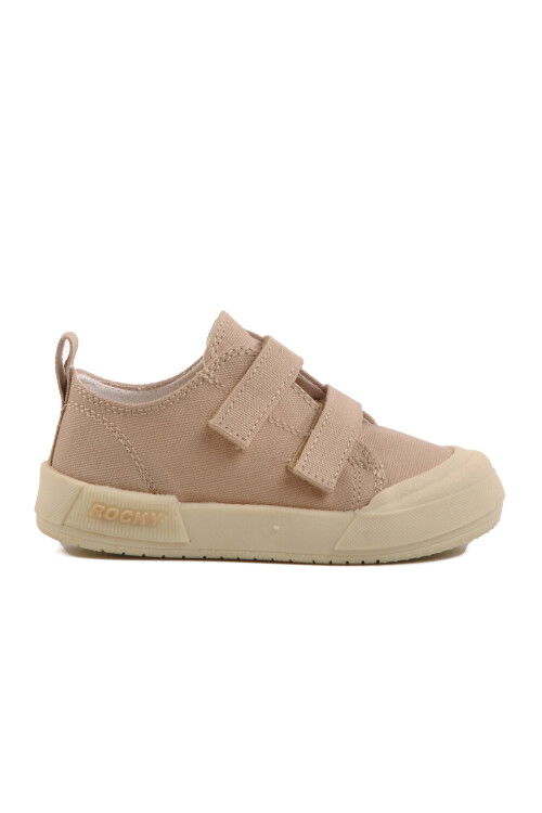 Beige Velcro Unisex Kids Sneakers 545 B