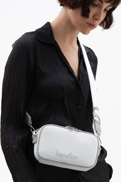 White-Gray Womens Shoulder Bag BNT-1626