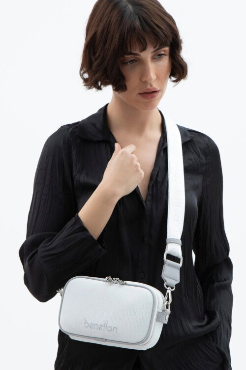 White-Gray Womens Shoulder Bag BNT-1626