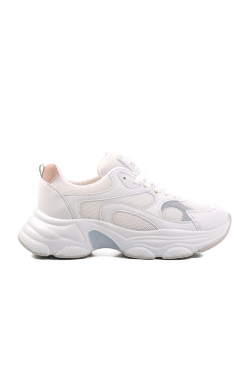 White Blue Mesh Womens Sneakers 164 G