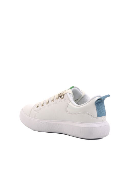 White Memory Foam Womens Sneakers BNI-11166 G