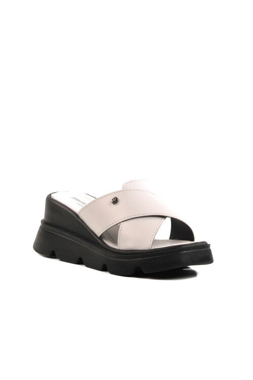 White High Sole Womens Slippers PC-7535 Z