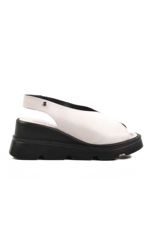 White High Sole Womens Slippers PC-7533 Z