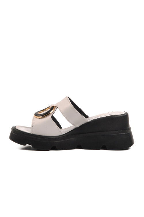 White High Sole Womens Slippers PC-7534 Z