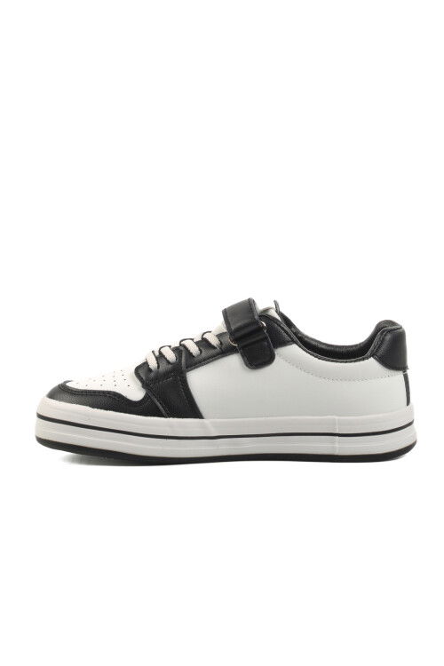 White Black Green Velcro Childrens Sports Shoes BNI-10024 F