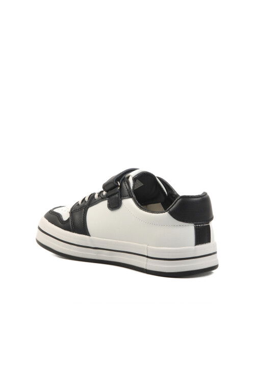 White Black Green Velcro Childrens Sports Shoes BNI-10024 F