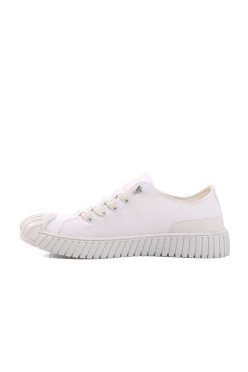 White Linen Memory Foam Mens Sneakers Vigor M