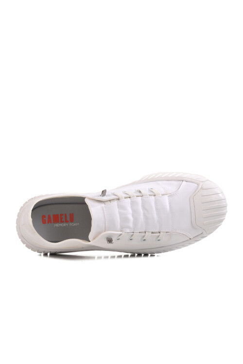 White Linen Memory Foam Mens Sneakers Vigor M