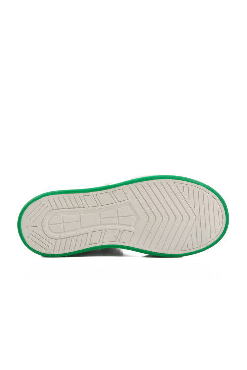 White Green Velcro Childrens Sports Shoes BNI-10024 F