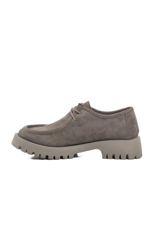 Gray Suede Womens Casual Shoes PC-54319 Z