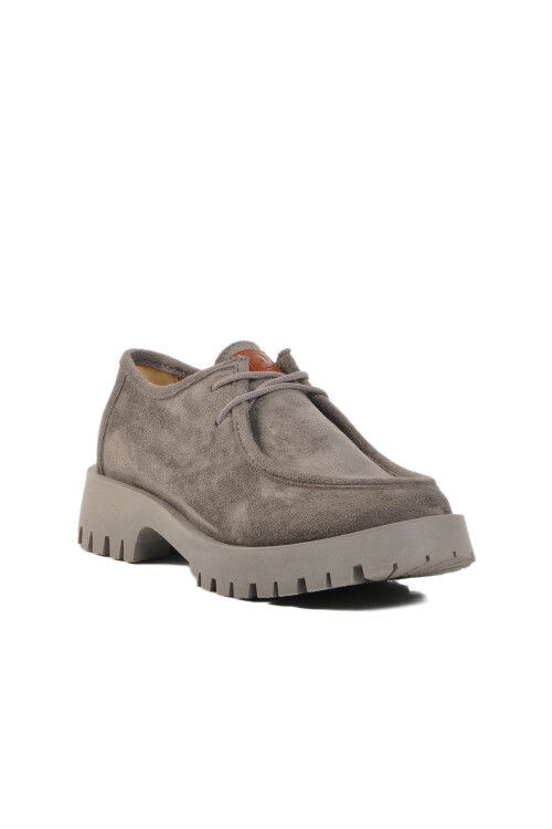 Gray Suede Womens Casual Shoes PC-54319 Z