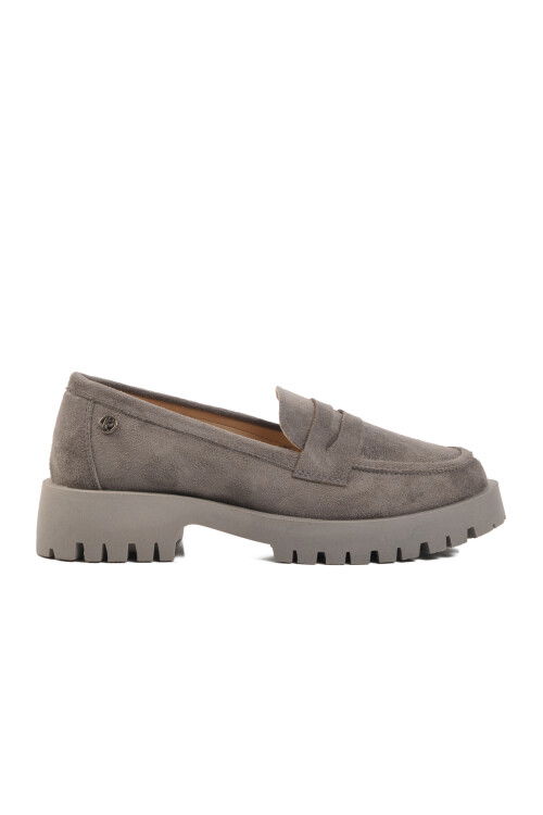 Gray Suede Womens Casual Shoes PC-54320 Z