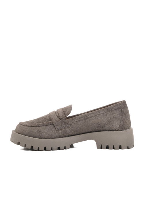 Gray Suede Womens Casual Shoes PC-54320 Z