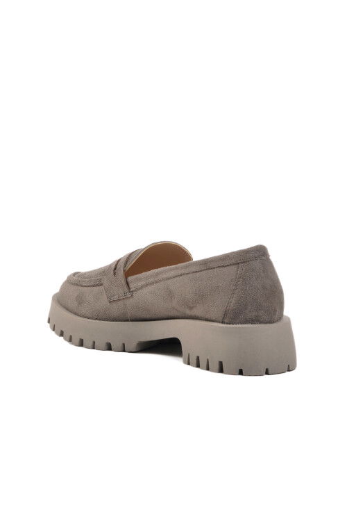 Gray Suede Womens Casual Shoes PC-54320 Z