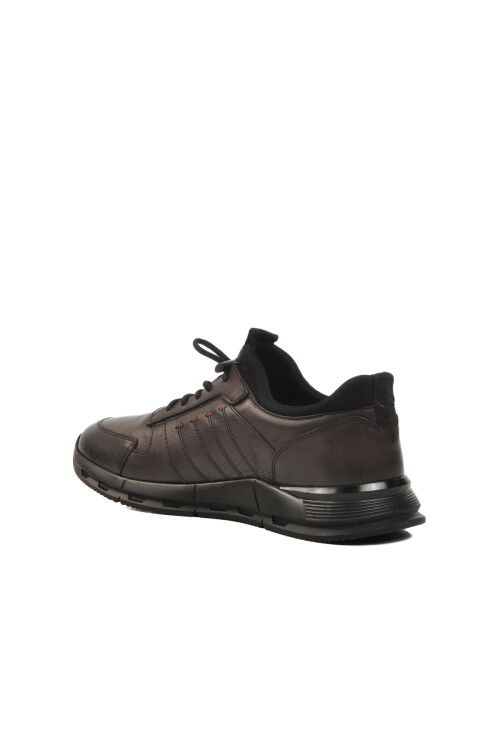 Brown Genuine Leather Mens Casual Shoes 4K1835-6283 M