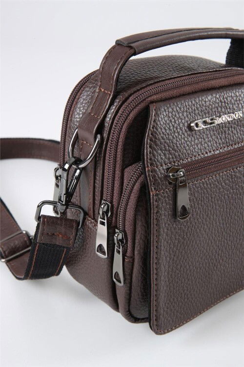 Brown Mens Hand and Shoulder Bag 31494