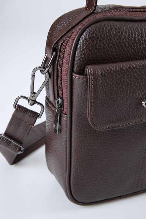 Brown Mens Hand and Shoulder Bag 31498