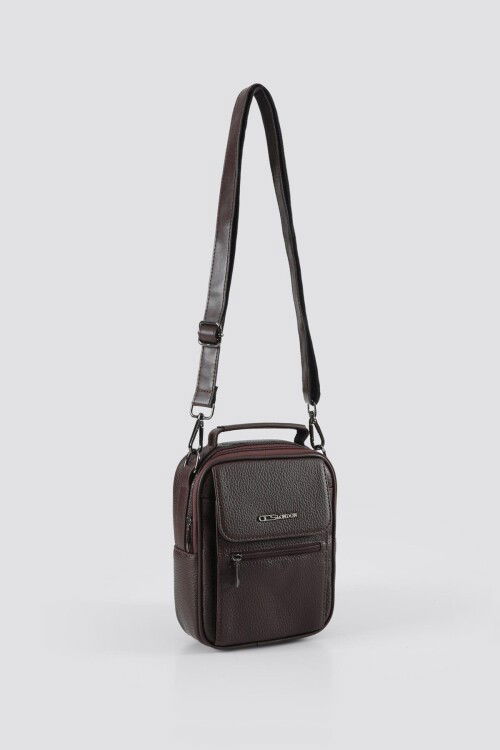 Brown Mens Hand and Shoulder Bag 31499