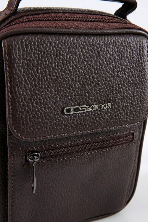 Brown Mens Hand and Shoulder Bag 31499