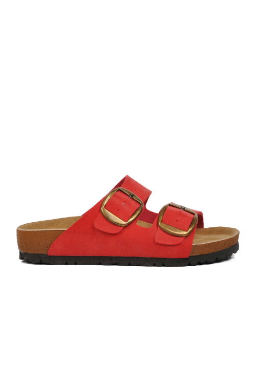 Red Cork Sole Womens Slippers PC-6958 Z