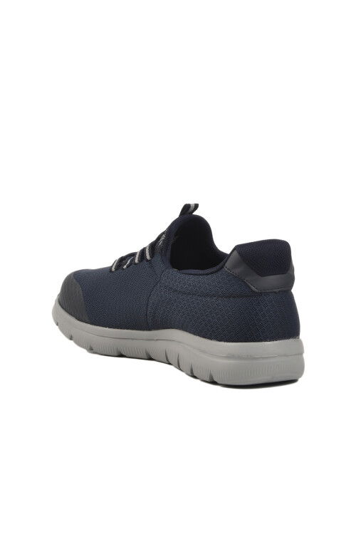 Navy Blue Knit Lightweight Mens Sneakers Flexible II M