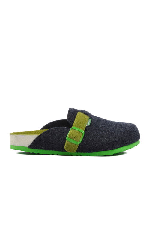 Navy Blue Textile Mens Home Slippers BN-30459 M