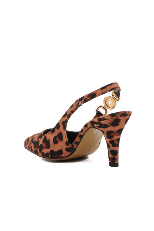 Leopard Pattern Womens Thin Heeled Shoes 312390 Z