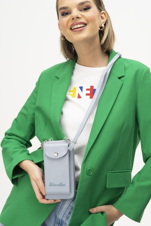 Blue Shoulder Strap Womens Wallet/Bag BNT-1213