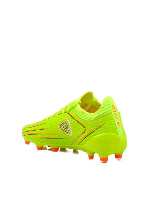 Neon Yellow Mens Lace-Up Ankle Cleats MK-242-137 M