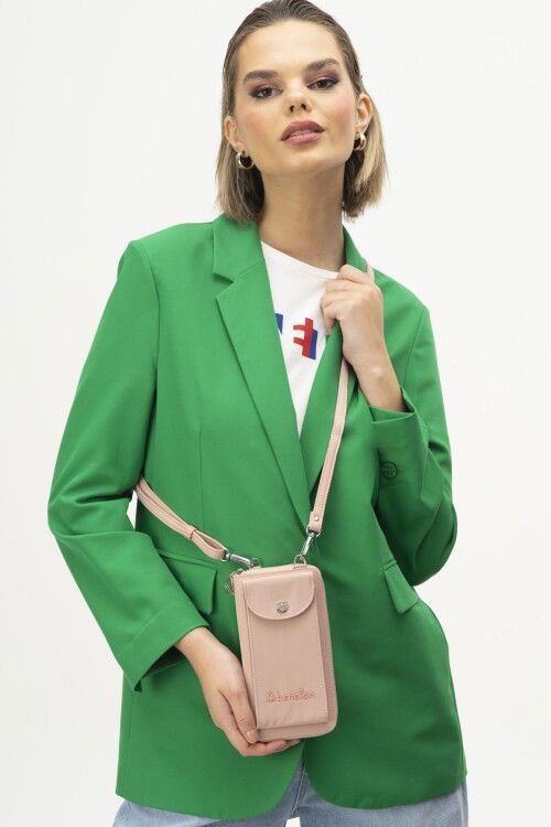 Pink Shoulder Strap Womens Wallet/Bag BNT-1213