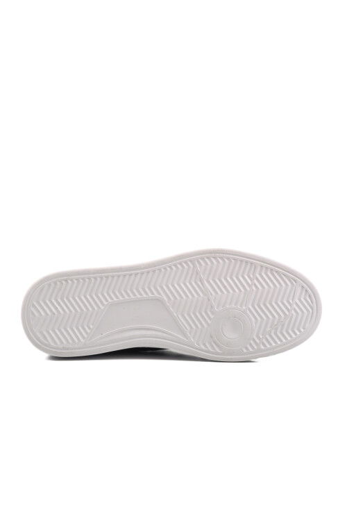 حذاء رجالي من الكتان الخفيف باللونين الأبيض والأسود 032 M