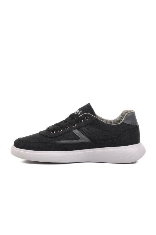 Black-White Linen Mens Casual Shoes 128 M