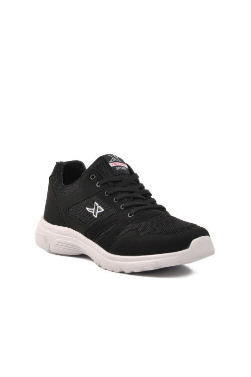 Black and White Mesh Lightweight Large Size Mens Sneakers 020 M