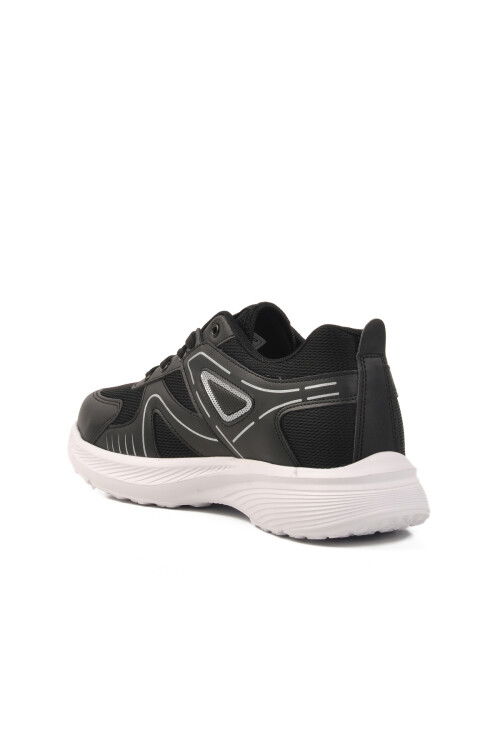Black-White Mesh Mens Sneakers 2027 M